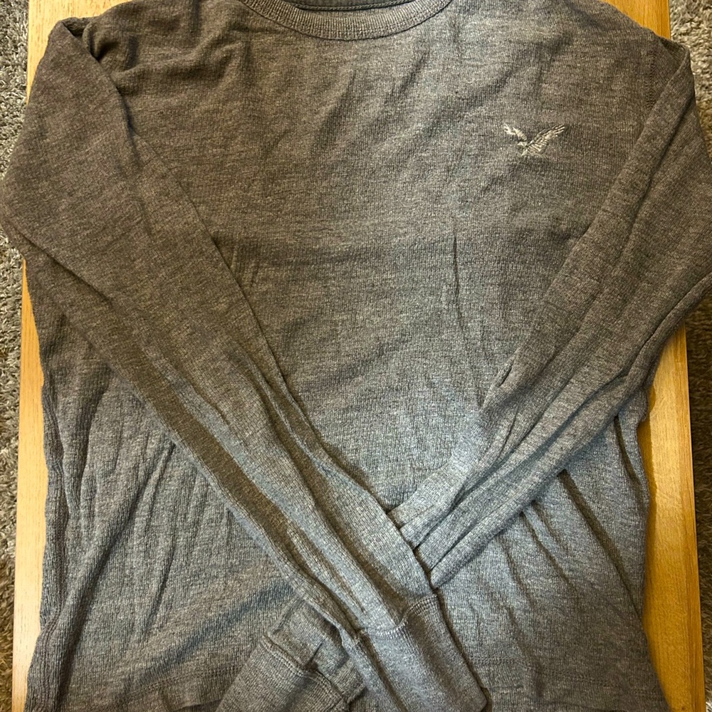 AMERICAN EAGLE VINTAGE Light Grey Long Sleeve